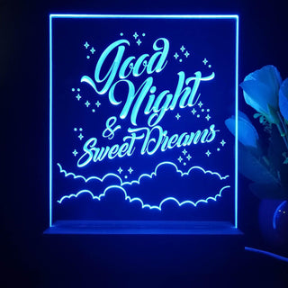 ADVPRO Good night and sweet dreams Tabletop LED neon sign st5-j5038 - Blue