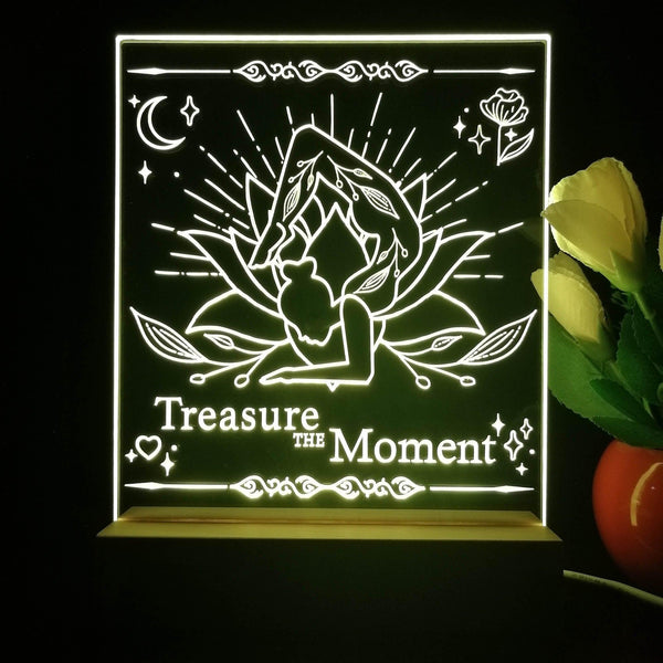 ADVPRO Treasure the moment Tabletop LED neon sign st5-j5039 - Yellow