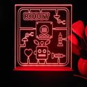 ADVPRO Boy theme robot toy Tabletop LED neon sign st5-j5040 - Red