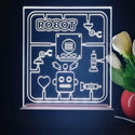ADVPRO Boy theme robot toy Tabletop LED neon sign st5-j5040 - White