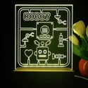 ADVPRO Boy theme robot toy Tabletop LED neon sign st5-j5040 - Yellow