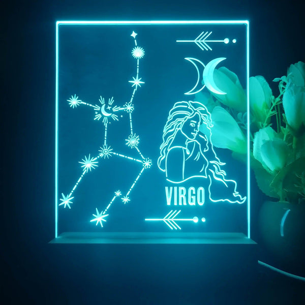 ADVPRO Zodiac Virgo Tabletop LED neon sign st5-j5042 - Sky Blue