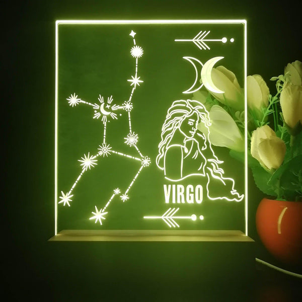 ADVPRO Zodiac Virgo Tabletop LED neon sign st5-j5042 - Yellow