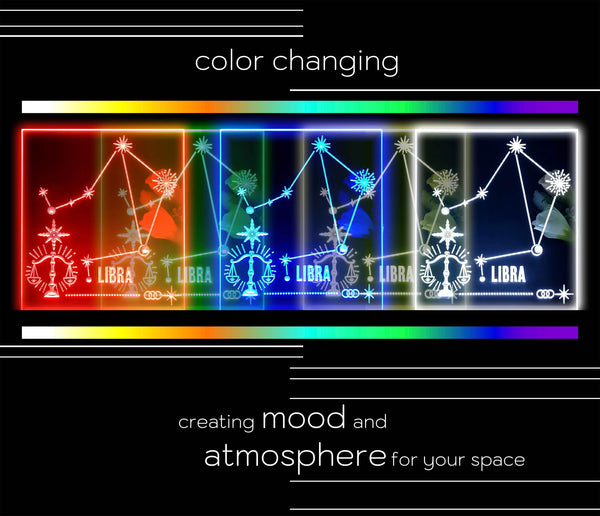 ADVPRO Zodiac Libra Tabletop LED neon sign st5-j5043 - Color Changing