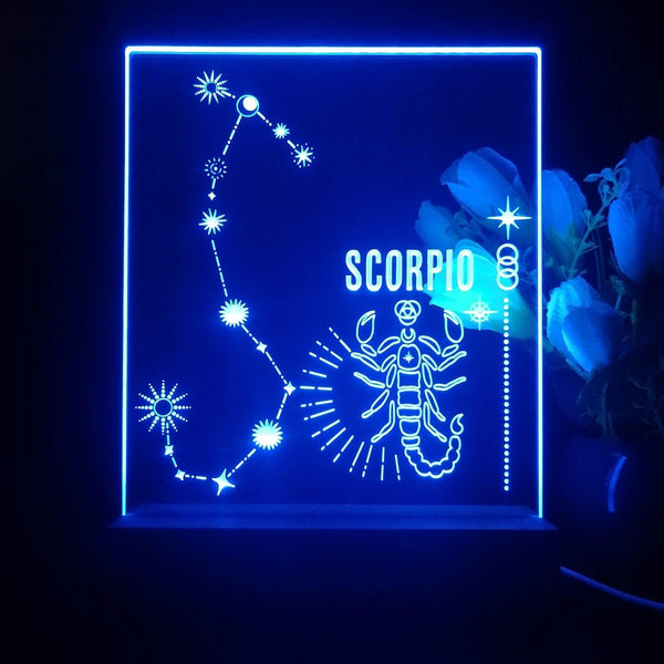 ADVPRO Zodiac Scorpio Tabletop LED neon sign st5-j5044 - Blue