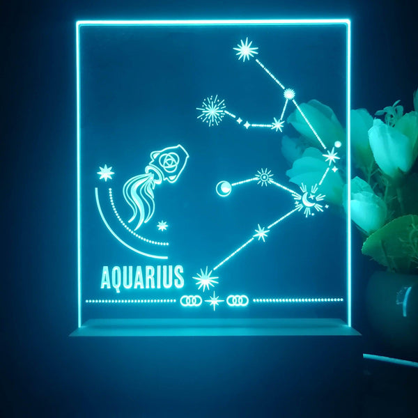 ADVPRO Zodiac Aquarius Tabletop LED neon sign st5-j5047 - Sky Blue