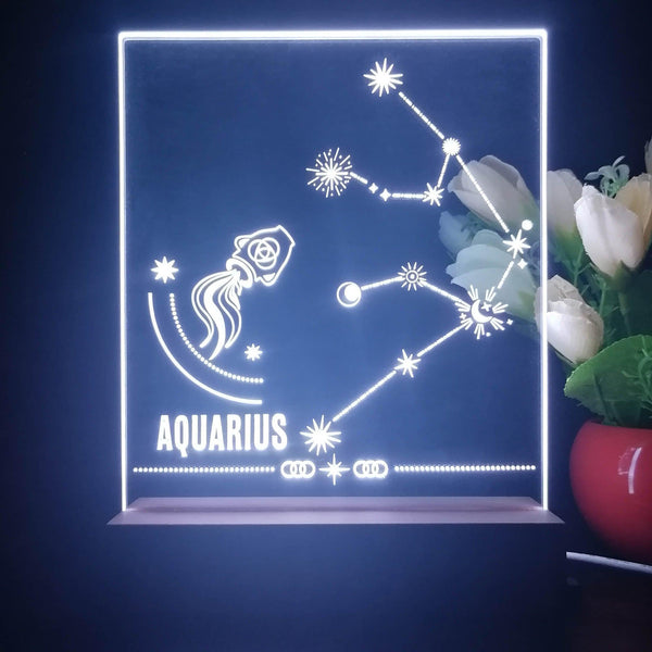 ADVPRO Zodiac Aquarius Tabletop LED neon sign st5-j5047 - White