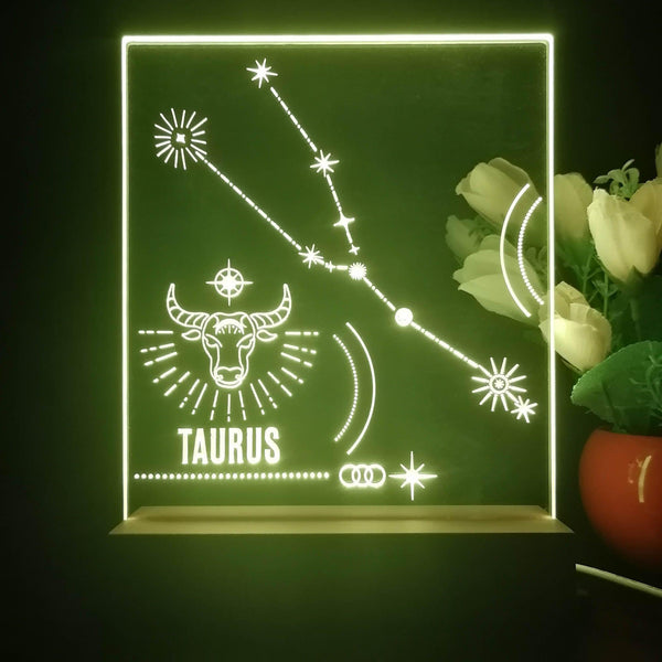 ADVPRO Zodiac Taurus Tabletop LED neon sign st5-j5050 - Yellow