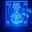 ADVPRO Girls don't cry Tabletop LED neon sign st5-j5054 - Blue