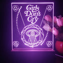 ADVPRO Girls don't cry Tabletop LED neon sign st5-j5054 - Purple