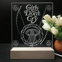 ADVPRO Girls don't cry Tabletop LED neon sign st5-j5054 - 7 Color