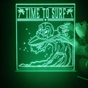 ADVPRO Time to surf with skull head Tabletop LED neon sign st5-j5057 - Green