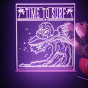 ADVPRO Time to surf with skull head Tabletop LED neon sign st5-j5057 - Purple