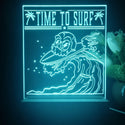 ADVPRO Time to surf with skull head Tabletop LED neon sign st5-j5057 - Sky Blue