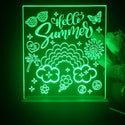 ADVPRO Hello Summer with happy icons Tabletop LED neon sign st5-j5058 - Green