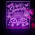 ADVPRO Hello Summer with happy icons Tabletop LED neon sign st5-j5058 - Purple