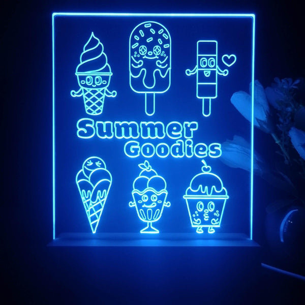 ADVPRO Summer Goodies Ice cream Tabletop LED neon sign st5-j5060 - Blue