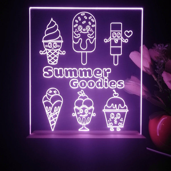 ADVPRO Summer Goodies Ice cream Tabletop LED neon sign st5-j5060 - Purple