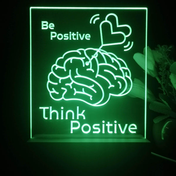 ADVPRO Be positive think positive Tabletop LED neon sign st5-j5061 - Green