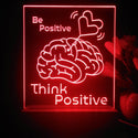 ADVPRO Be positive think positive Tabletop LED neon sign st5-j5061 - Red
