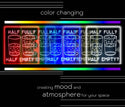 ADVPRO Half full? Half empty? Tabletop LED neon sign st5-j5062 - Color Changing