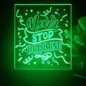 ADVPRO Never stop dreaming Tabletop LED neon sign st5-j5068 - Green