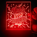 ADVPRO Never stop dreaming Tabletop LED neon sign st5-j5068 - Red