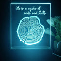 ADVPRO Tree- growth rings Tabletop LED neon sign st5-j5069 - Sky Blue