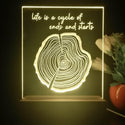 ADVPRO Tree- growth rings Tabletop LED neon sign st5-j5069 - Yellow