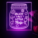 ADVPRO Enjoy the little things Tabletop LED neon sign st5-j5070 - Purple