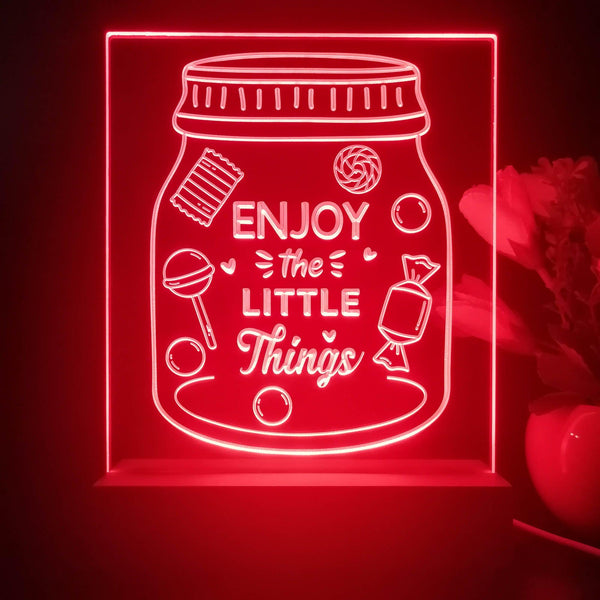 ADVPRO Enjoy the little things Tabletop LED neon sign st5-j5070 - Red