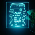 ADVPRO Enjoy the little things Tabletop LED neon sign st5-j5070 - Sky Blue
