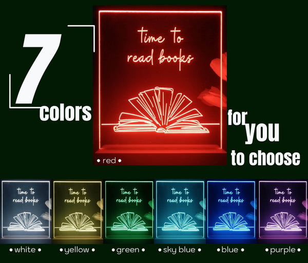 ADVPRO Time to read books Tabletop LED neon sign st5-j5071