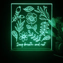 ADVPRO Deep breath and rest Tabletop LED neon sign st5-j5072 - Green