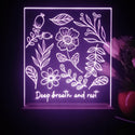 ADVPRO Deep breath and rest Tabletop LED neon sign st5-j5072 - Purple