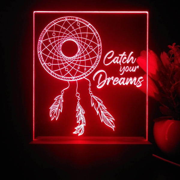 ADVPRO Catch your dreams Tabletop LED neon sign st5-j5073 - Red