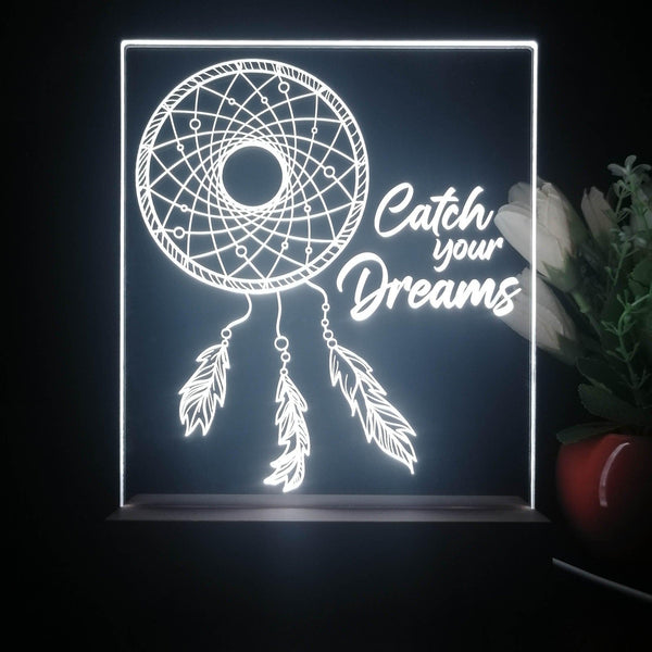 ADVPRO Catch your dreams Tabletop LED neon sign st5-j5073 - White