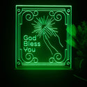 ADVPRO God bless you Tabletop LED neon sign st5-j5074 - Green