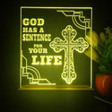 ADVPRO God has a sentence for your life Tabletop LED neon sign st5-j5076 - Yellow