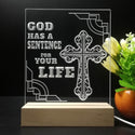 ADVPRO God has a sentence for your life Tabletop LED neon sign st5-j5076 - 7 Color