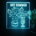 ADVPRO Hot Summer - Let’s have a drink Tabletop LED neon sign st5-j5077 - Sky Blue