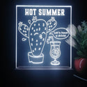 ADVPRO Hot Summer - Let’s have a drink Tabletop LED neon sign st5-j5077 - White
