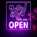 ADVPRO Yes, we are open Tabletop LED neon sign st5-j5079 - Purple