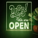 ADVPRO Yes, we are open Tabletop LED neon sign st5-j5079 - Yellow