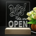 ADVPRO Yes, we are open Tabletop LED neon sign st5-j5079 - 7 Color
