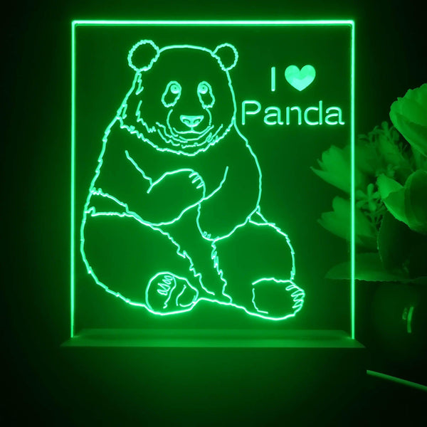 ADVPRO I love panda Tabletop LED neon sign st5-j5080 - Green