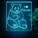 ADVPRO I love panda Tabletop LED neon sign st5-j5080 - Sky Blue