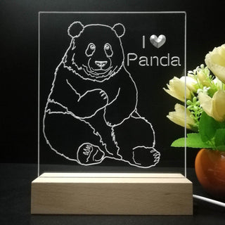 ADVPRO I love panda Tabletop LED neon sign st5-j5080 - 7 Color