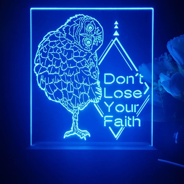 ADVPRO Don't lose your faith Tabletop LED neon sign st5-j5081 - Blue
