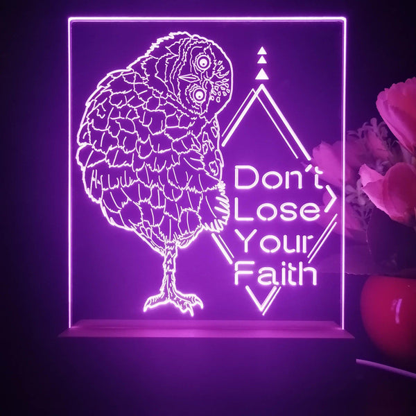 ADVPRO Don't lose your faith Tabletop LED neon sign st5-j5081 - Purple